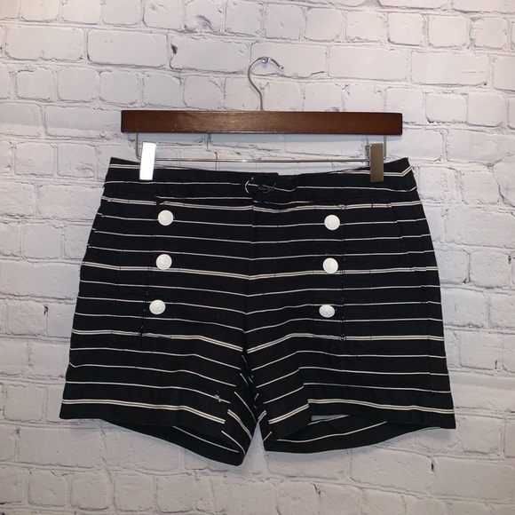 Tommy Hilfiger Pants - Tommy Hilfiger Black & White Striped shorts size 0